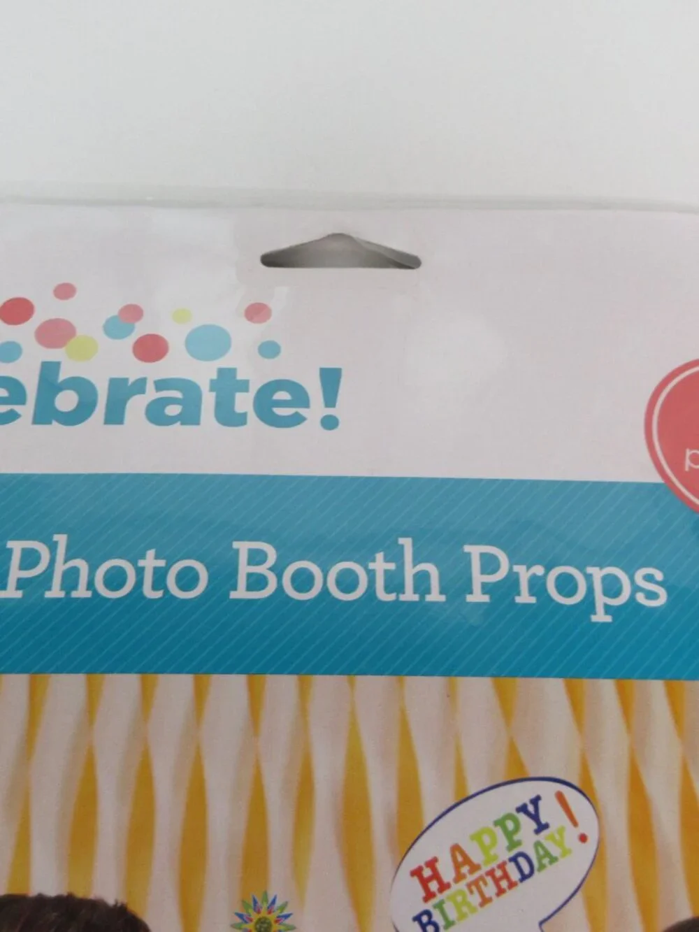 Celebrate Happy Birthday Photo Booth Props 12 Assorted Props Age 3+